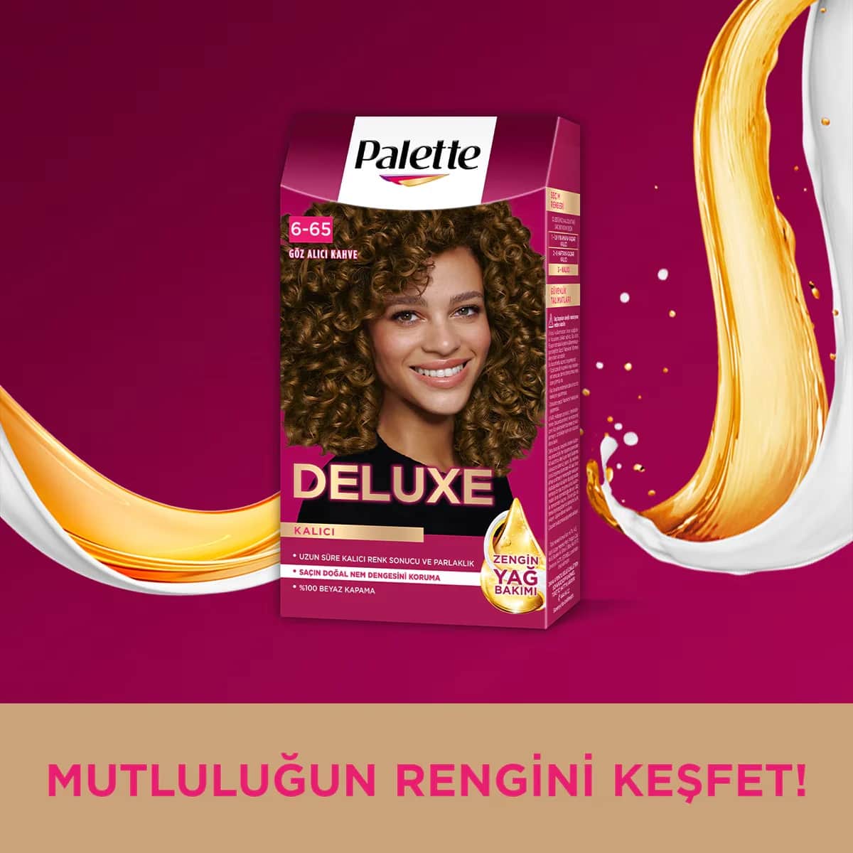 Palette صبغة شعر باليت ديلوكس ذهبية لامعة رقم 6-65 50 مل