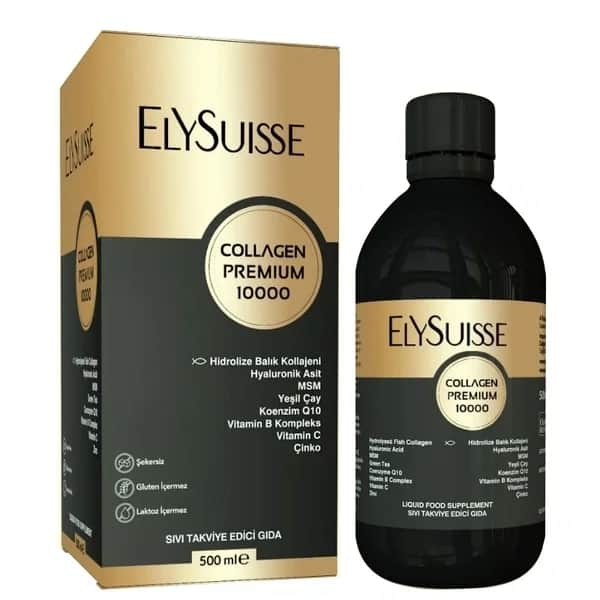Elysuisse مكمل غذائي إليسويس كولاجين بريميوم 10000، 500 مل