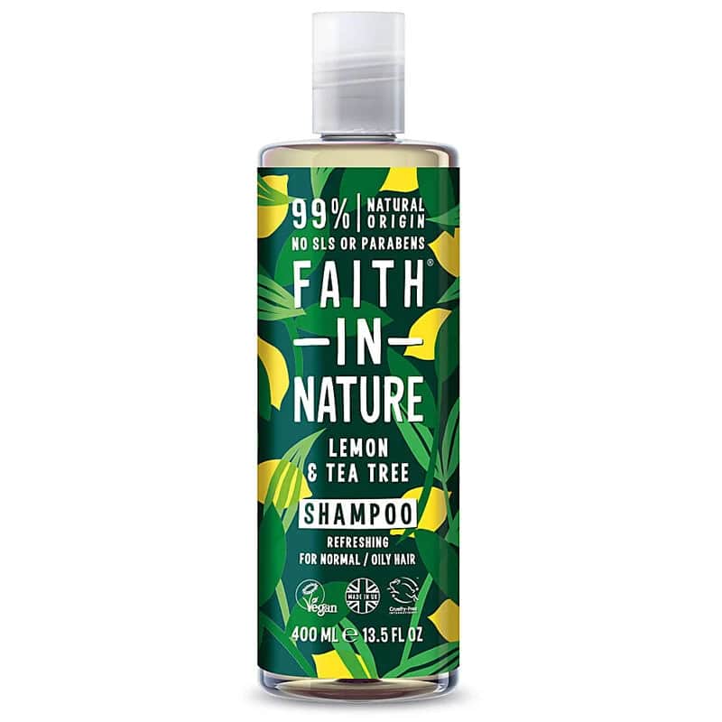 Faith In Nature شامبو منعش بخلاصة شجرة الشاي والليمون من فيث إن نيتشر400 مل منعش