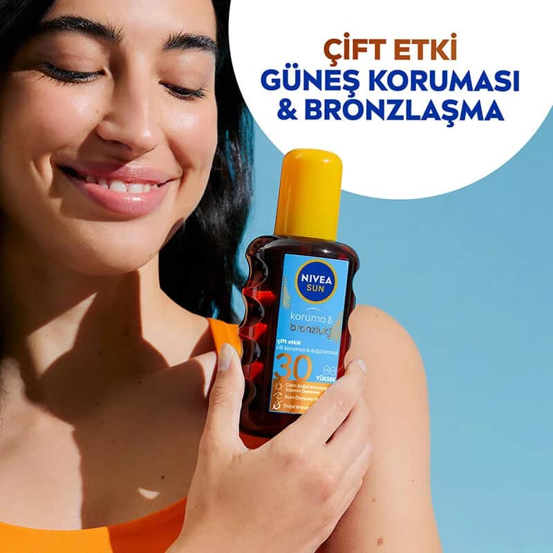 NIVEA زيت نيفيا للحماية من الشمس والتسمير 200 مل
