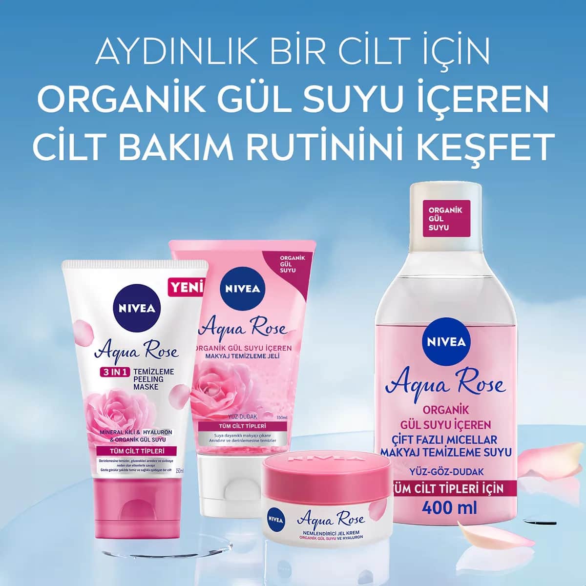 NIVEA جل مزيل المكياج نيفيا أكوا روز 150 مل