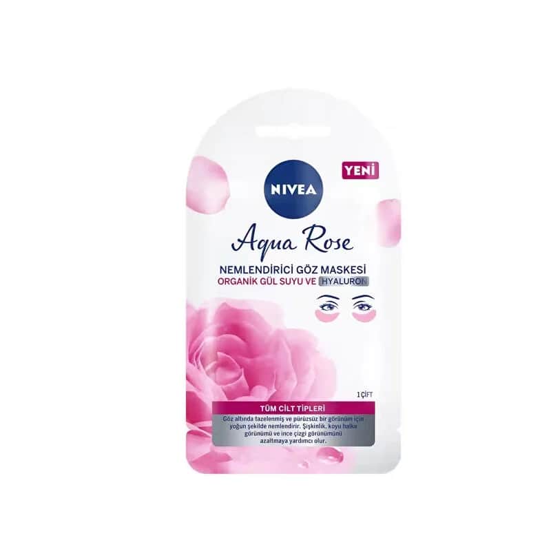 NIVEA قناع نيفيا أكوا روز للعينين مرطب، زوج واحد