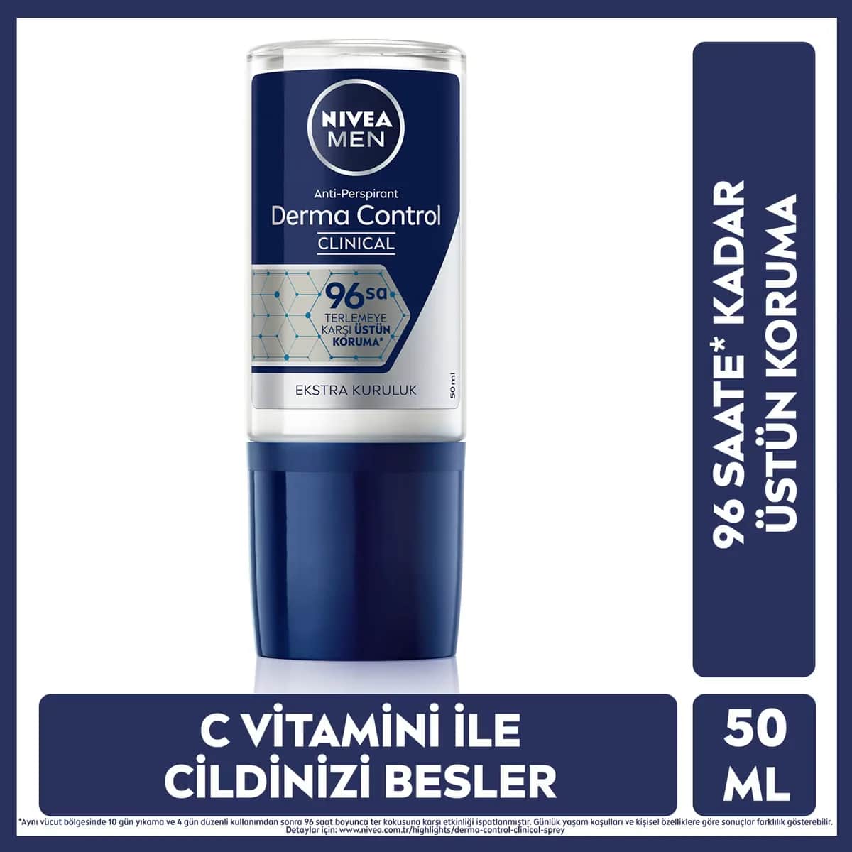 NIVEA نيفيا ديرما كونترول كلينيكال للرجال رول أون 50 مل