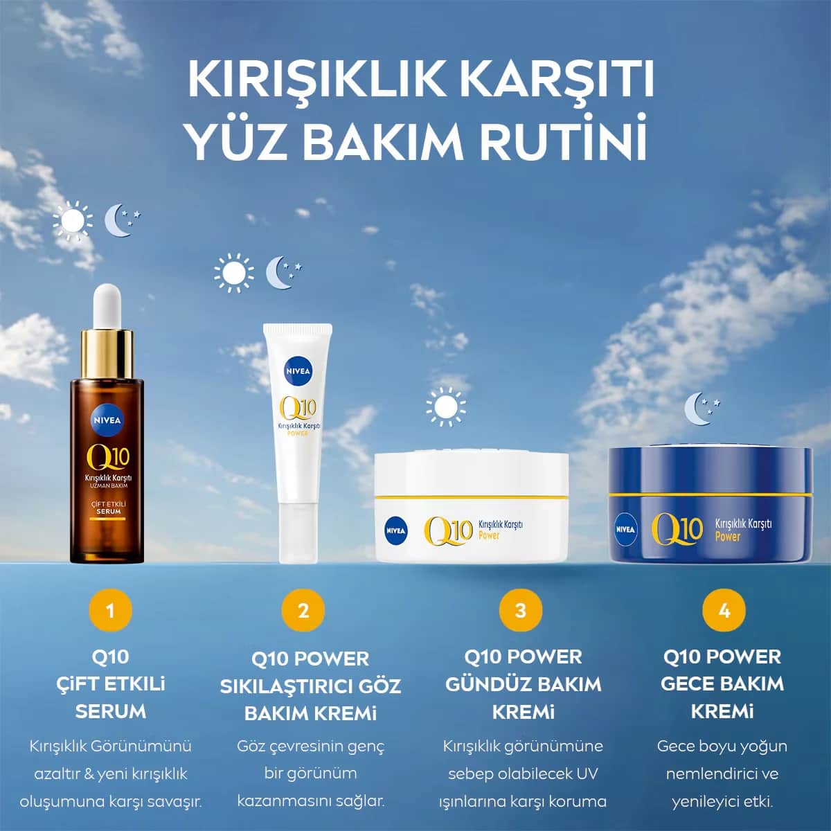 NIVEA كريم نيفيا كيو 10 الليلي لشد البشرة ومضاد للتجاعيد 50 مل