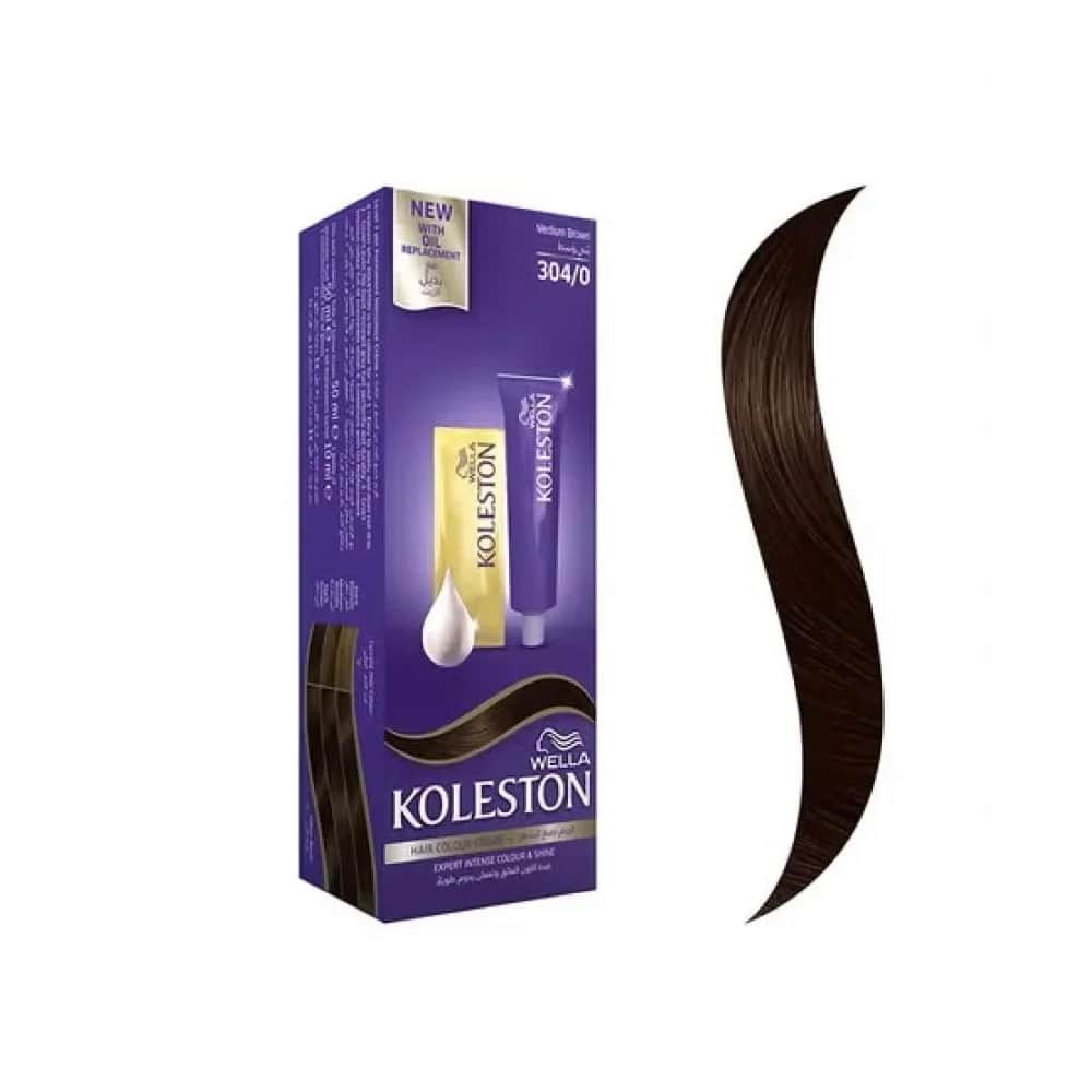 Wella Koleston كريم صبغة الشعر مع بديل الزيت 305/4 كستنائي من ويلا كوليستون 50 ملليتر
