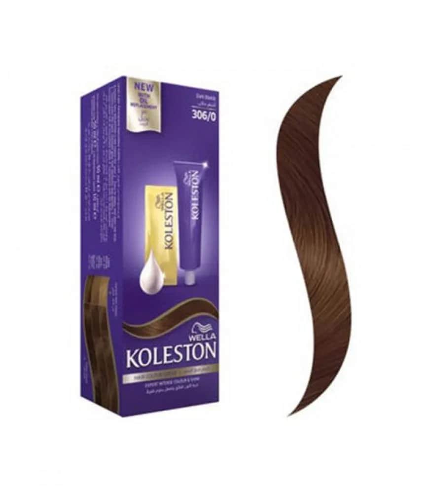Wella Koleston كريم صبغة الشعر مع بديل الزيت اشقر داكن 306/0 من ويلا كوليستون 50 ملليتر