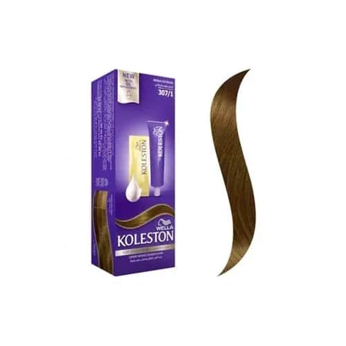 Wella Koleston كريم صبغة الشعر مع بديل الزيت 307/1 اشقر رمادي من ويلا كوليستون 50 ملليتر