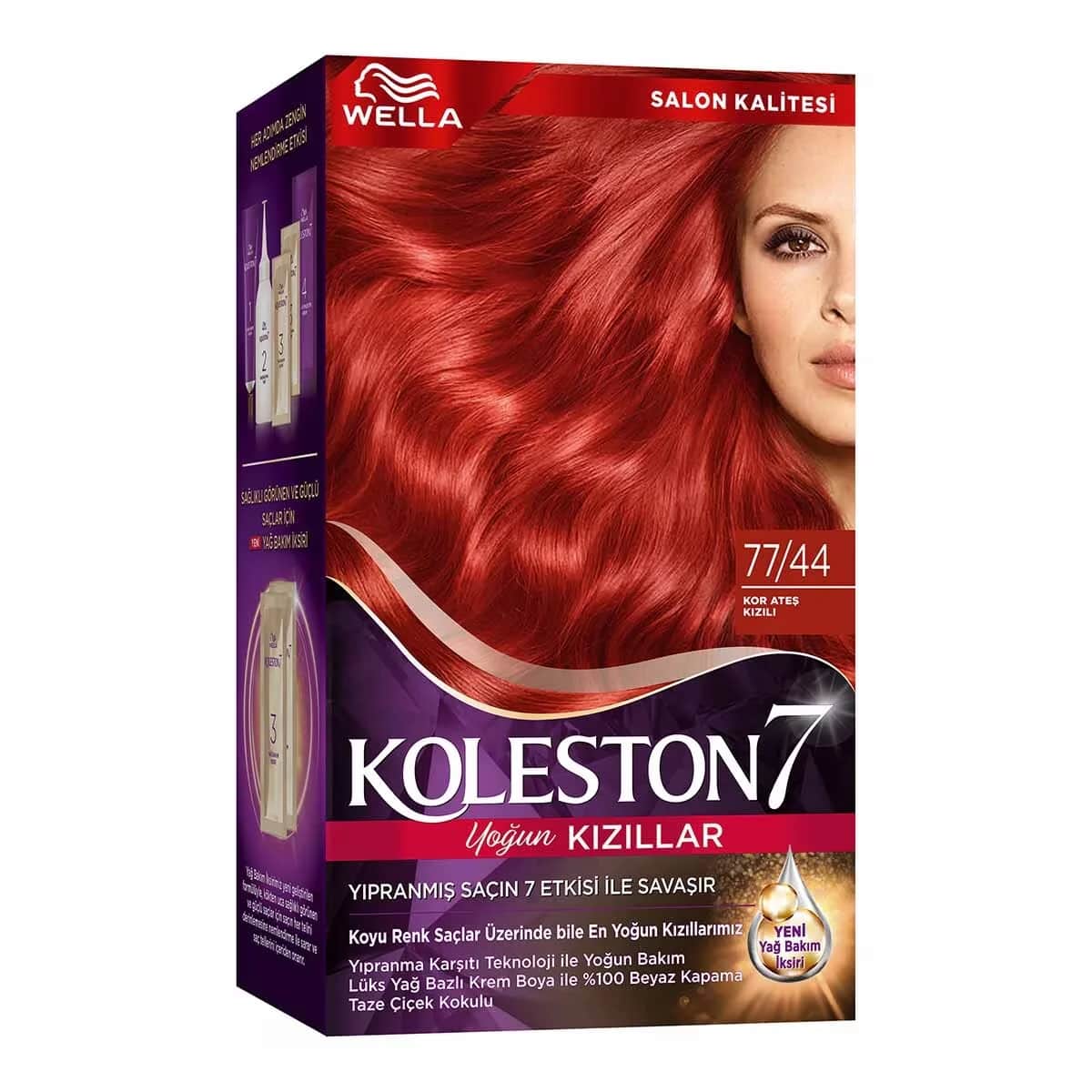 Wella Koleston صبغة شعر ويلا كولستون سوبريم 77/44 أحمر ناري