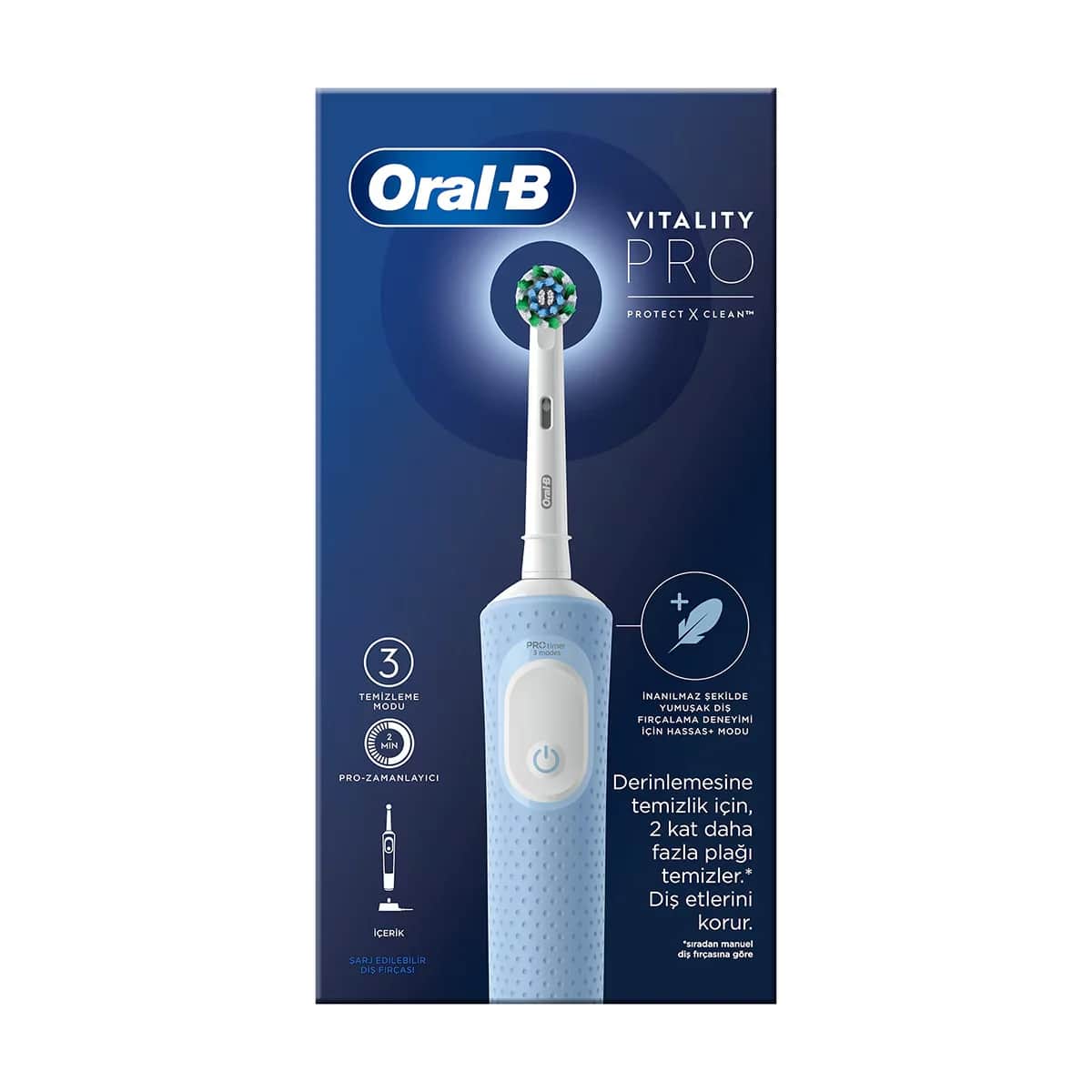 Oral-B فرشاة أسنان أورال-بي فيتاليتي برو بروتيكت الكهربائية باللون الأزرق