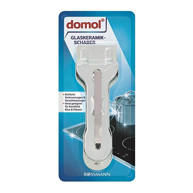 Domol مجرفة تنظيف الزجاج والسيراميك والبلاط من دومول غير قابلة للخدش، قطعة واحدة