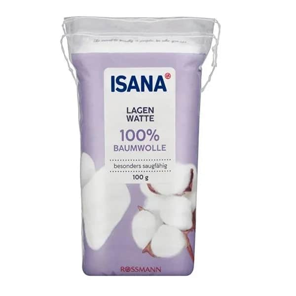 Isana قطن إيزانا لجميع أنواع البشرة 100 جرام