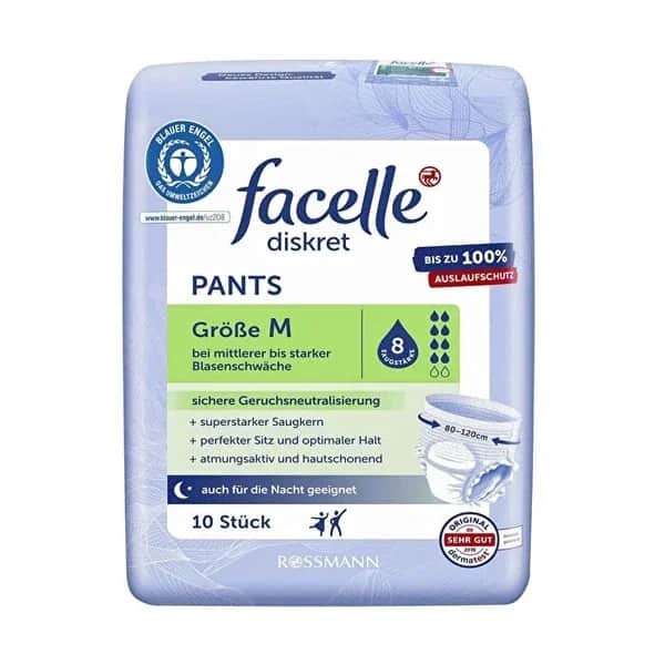 Facelle سراويل داخلية منفصلة للمثانة من فاسيل، مقاس متوسط، 10 قطع