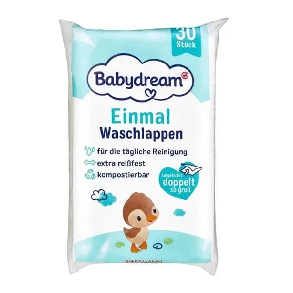 Babydream منشفة استحمام بيبي دريم للأطفال للاستخدام مرة واحدة، 30 قطعة