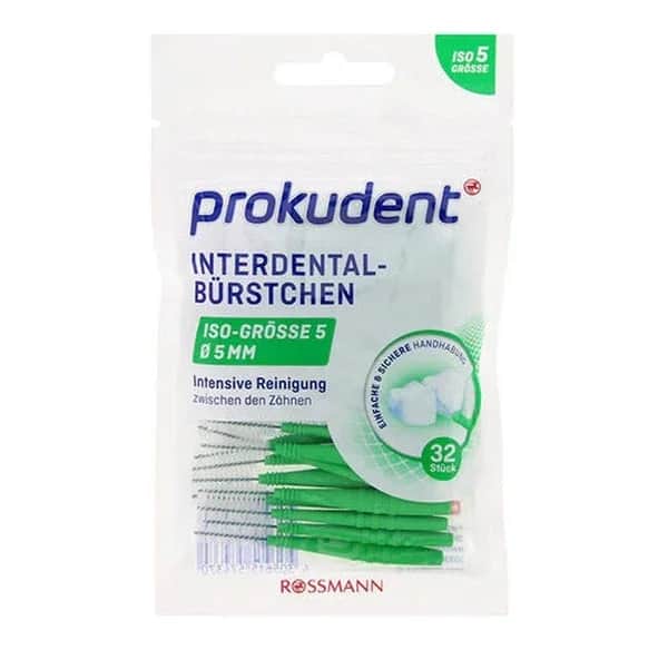 Prokudent فرشاة الأسنان بين الأسنان من بروكودنت، 32 قطعة 5 مم