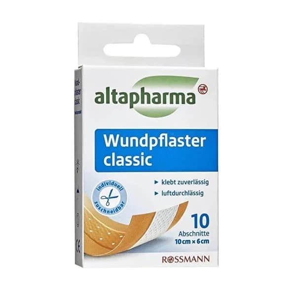 Altapharma ضمادة ألتا فارما الكلاسيكية القابلة للقص، مقاومة للماء، 10 قطع