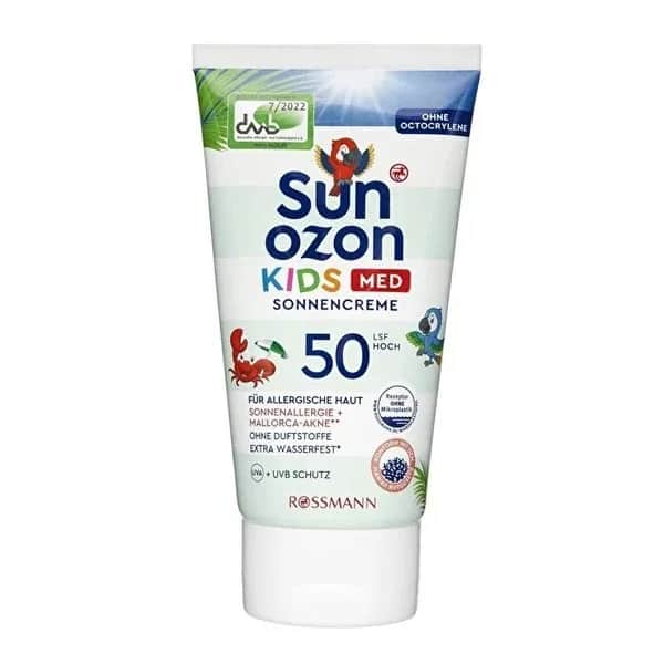 كريم واقي شمس للأطفال 50 SPF للبشرة الحساسة 150 مل من سونوزون Sunozon