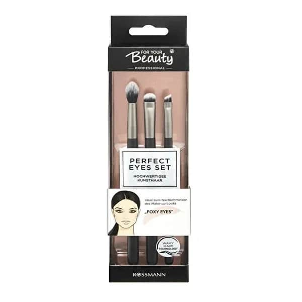For Your Beauty مجموعة مكياج العيون الاحترافية لجمالك فوكسي آيز 3 في 1
