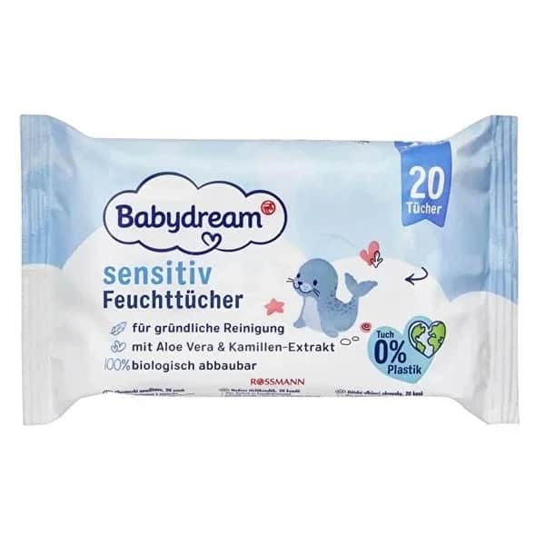 Babydream مناديل مبللة بيبي دريم 20 قطعة 1 قطعة