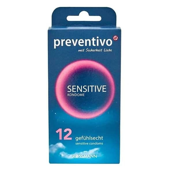 Preventivo واقي ذكري بريفينتيفو الحساس عبوة من 12 قطعة