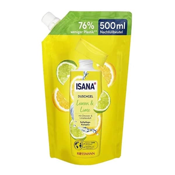 Isana جل استحمام إيزانا برائحة الليمون والليمون الحامض 500 مل
