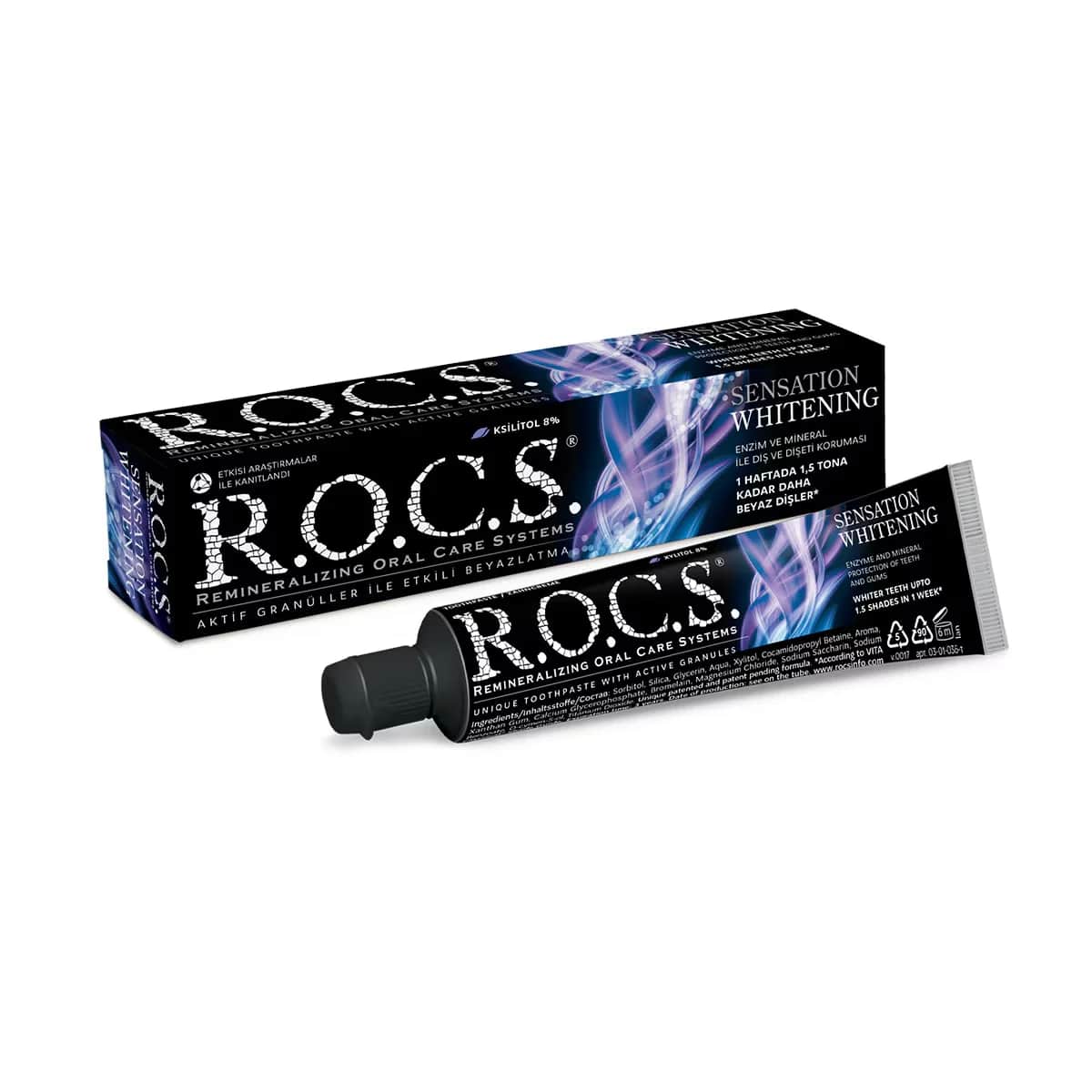 Rocs معجون أسنان روكس سينسيشن وايتنينج وايتنينج شاين 60 مل