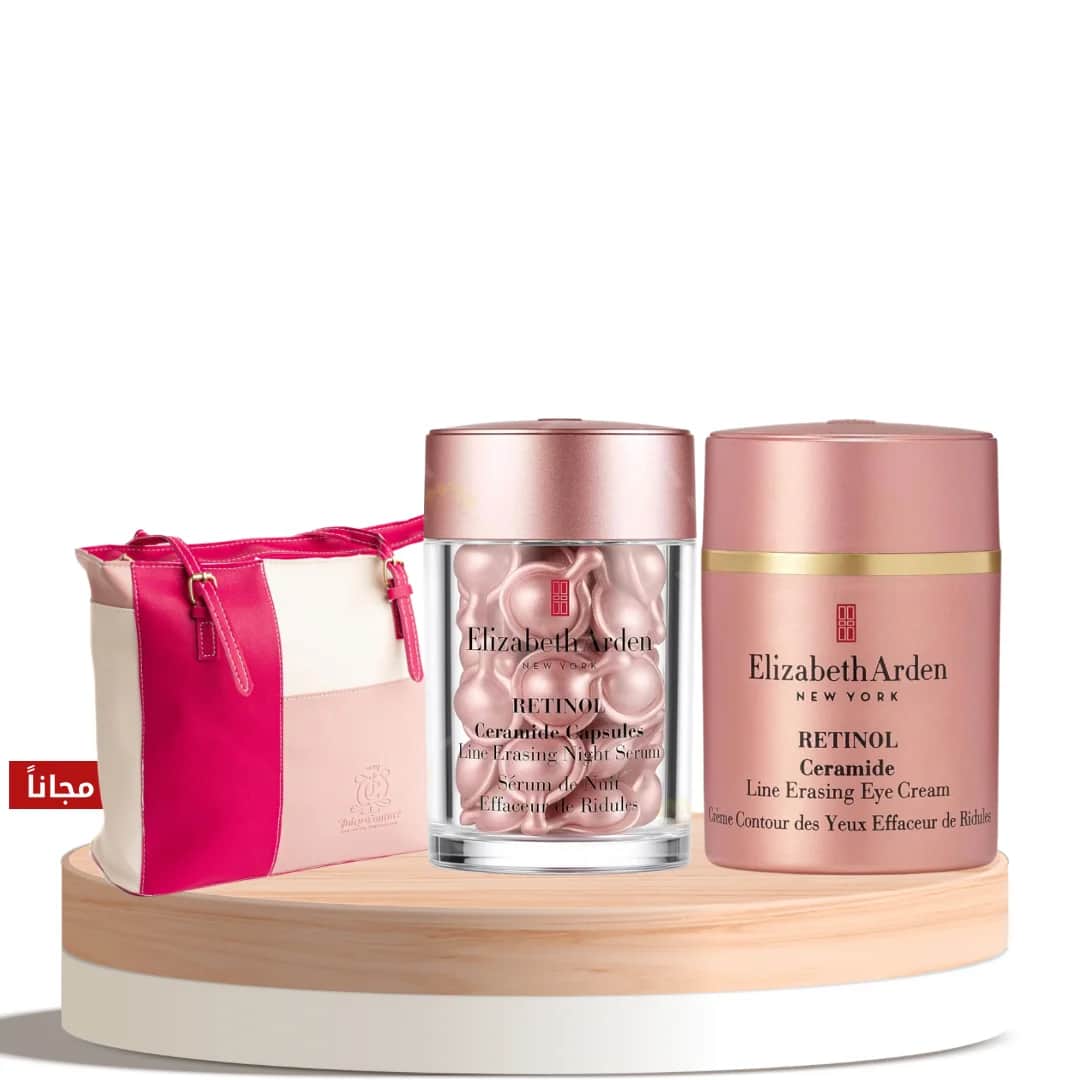 Elizabeth Arden عرض بوكس وداعًا للشيخوخة من إليزابيث آردن منتجين مع هدية شنطة