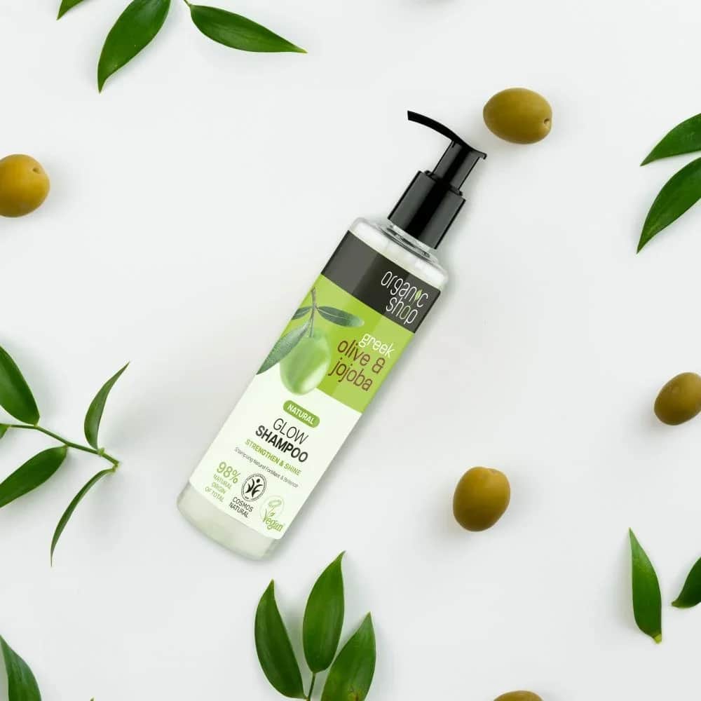 Organic Shop شامبو الزيتون والجوجوبا لشعر مشرق مشعّ وقوي من اورجانيك شوب 280 مل