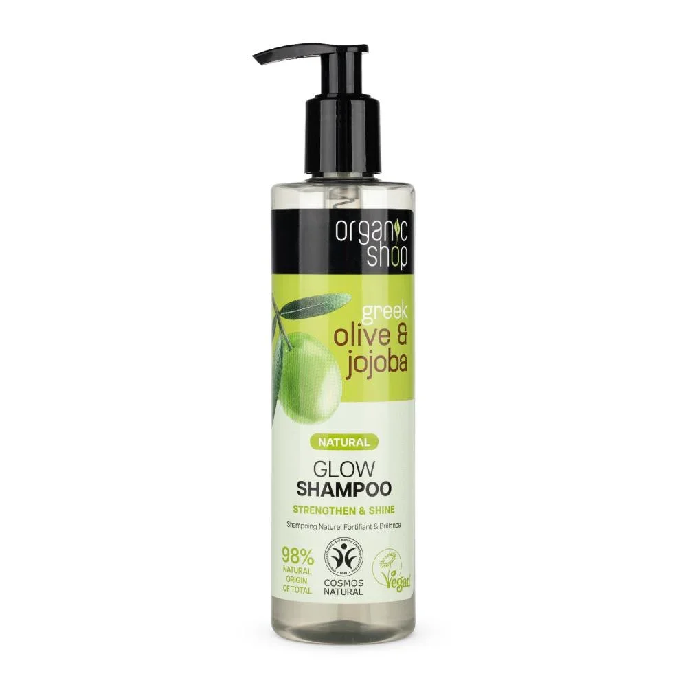 Organic Shop شامبو الزيتون والجوجوبا لشعر مشرق مشعّ وقوي من اورجانيك شوب 280 مل