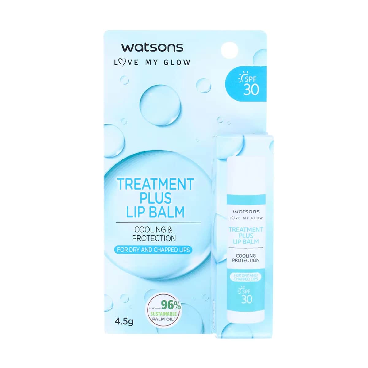 Watsons مرطب الشفاه واتسونز تريتمنت بلس بعامل حماية من الشمس 30