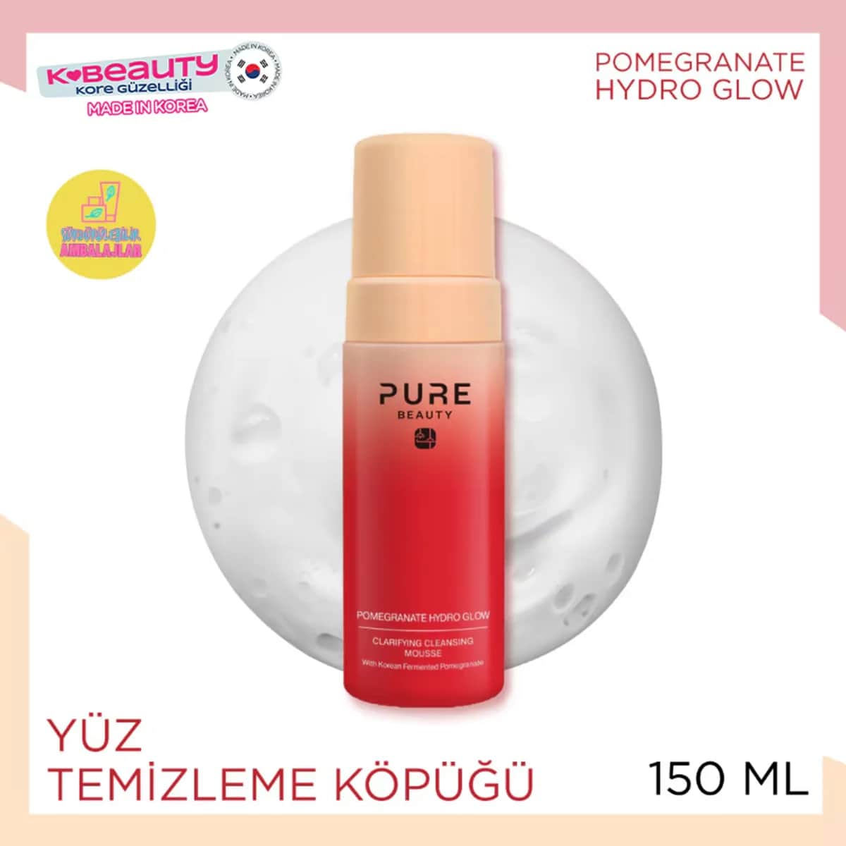 Pure Beauty Pomegranate Hydro Glow Cleansing Foam 150 ml