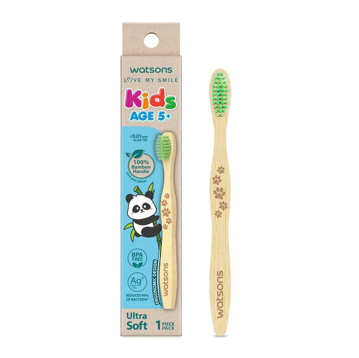 Watsons فرشاة أسنان واتسونز للأطفال من الخيزران فائقة النعومة