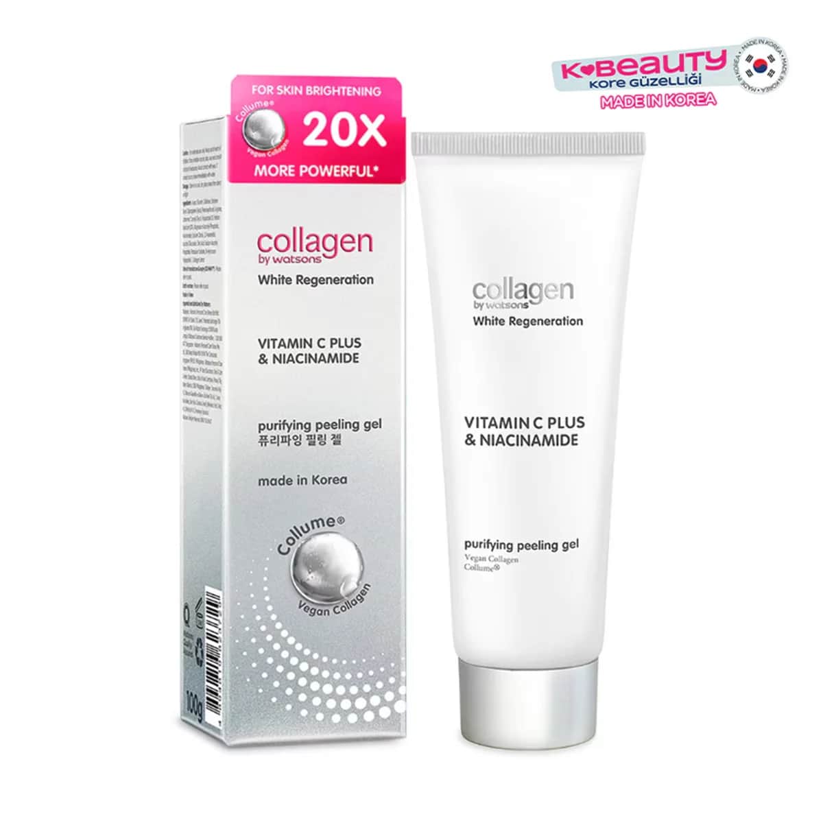 Watsons جل كولاجين وايت ريجنيشر للتقشير والتنقية من واتسونز، 100 جم