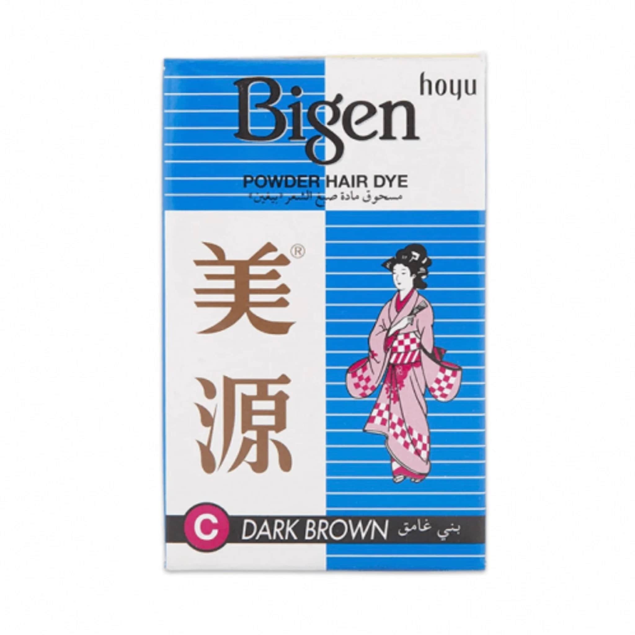 Bigen مسحوق مادة صبغ الشعر بني عامق