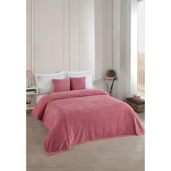 Wondel غطاء أريكة وبطانية من وندل داستي روز، مقاس 200×230 سم