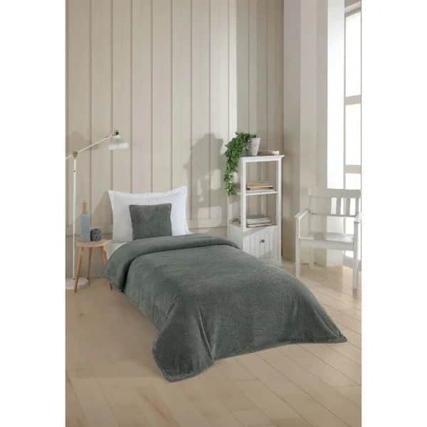 Wondel غطاء وبطانية أريكة وندل أنثراسايت 150×220 سم بولي قطن