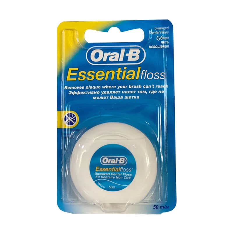 Oral-B خيط تنظيف الأسنان أورال-بي إسينشال فلوس 50 متر