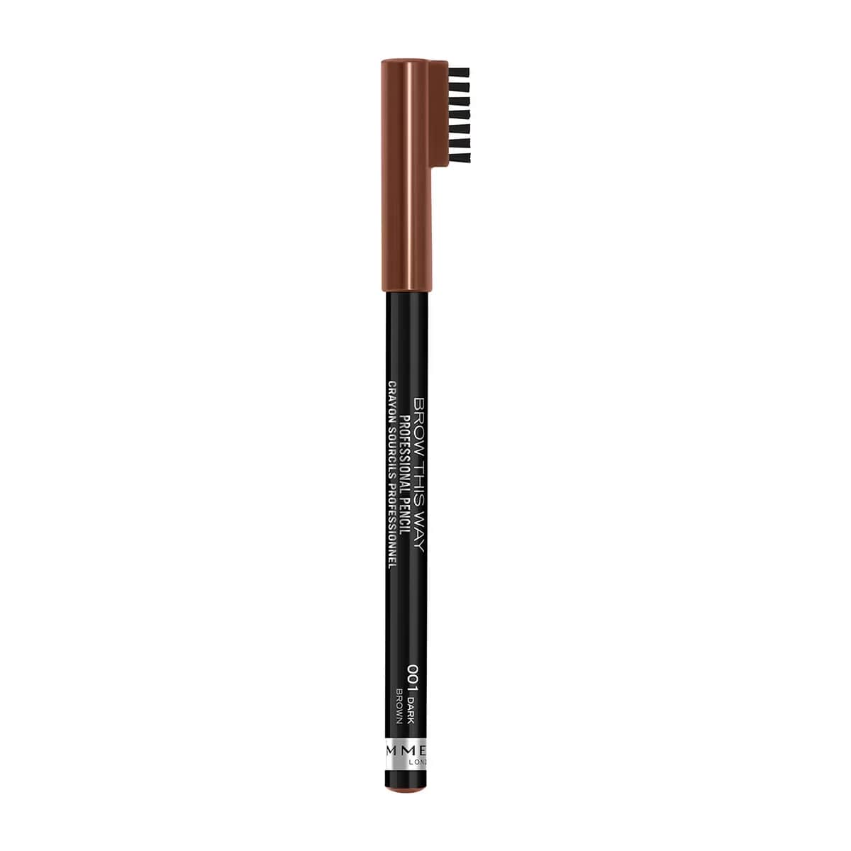 Rimmel London قلم حواجب احترافي من ريميل لندن 001 بني داكن