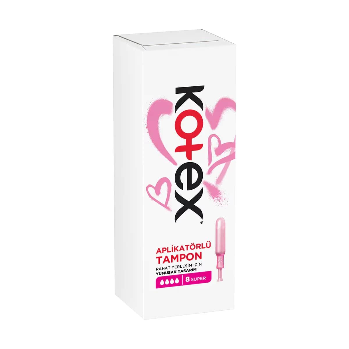 Kotex سدادات قطنية كوتكس سوبر عبوة من 8 قطع