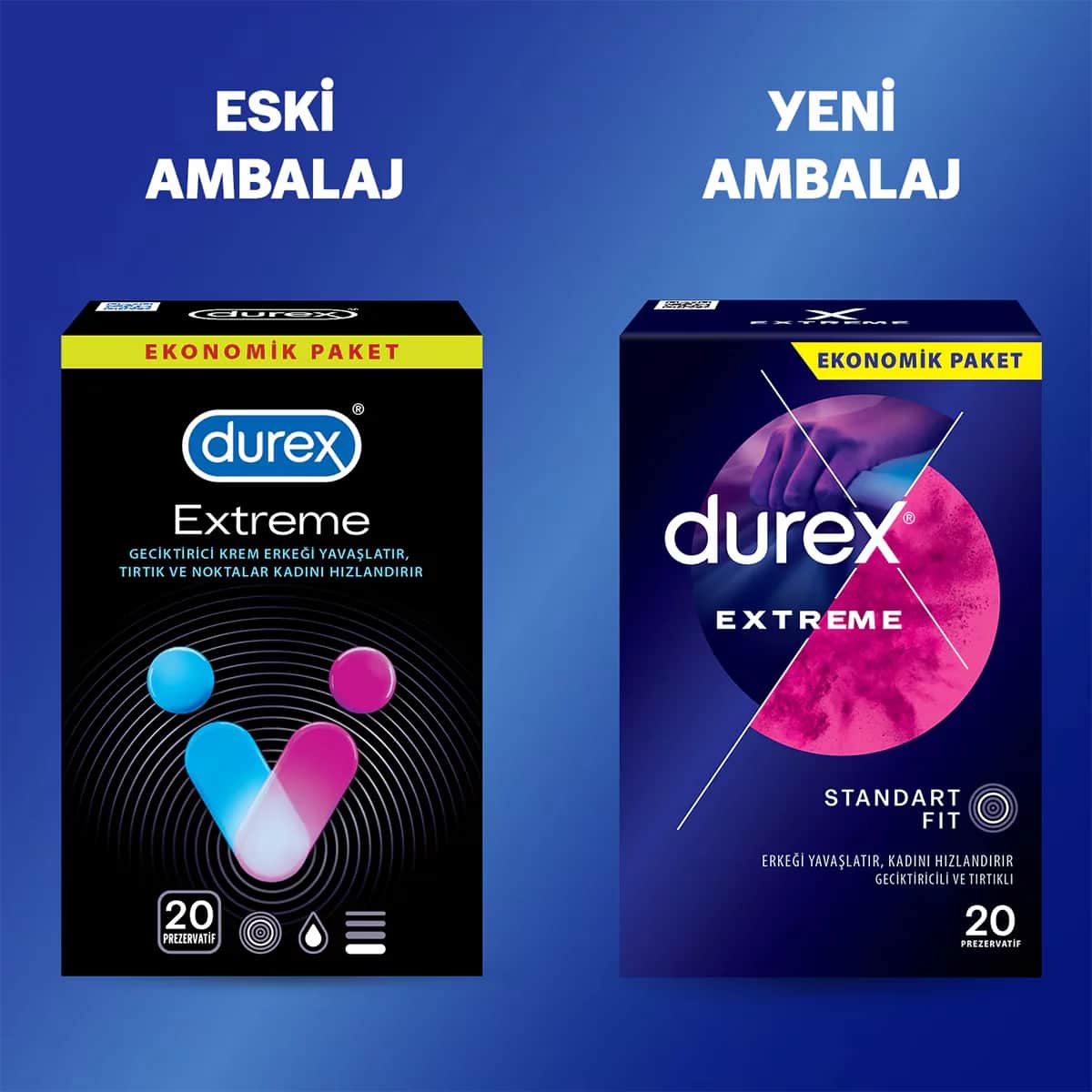 Durex واقيات ذكرية ديوركس إكستريم عبوة من 20 قطعة