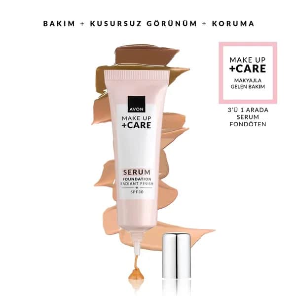 Avon سيروم أساس أفون ميك أب + كير بعامل حماية من الشمس 30، 230 ن