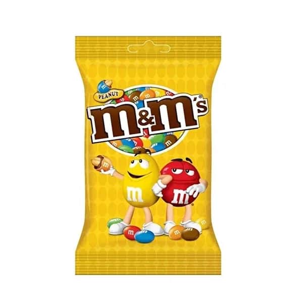 حبات الشوكولاتة بالفول السوداني 100 جرام من ام اند امز M&M