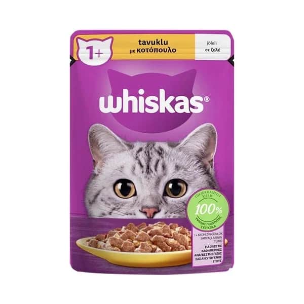 Whiskas طعام ويسكاس الرطب للدجاج 85 جرام