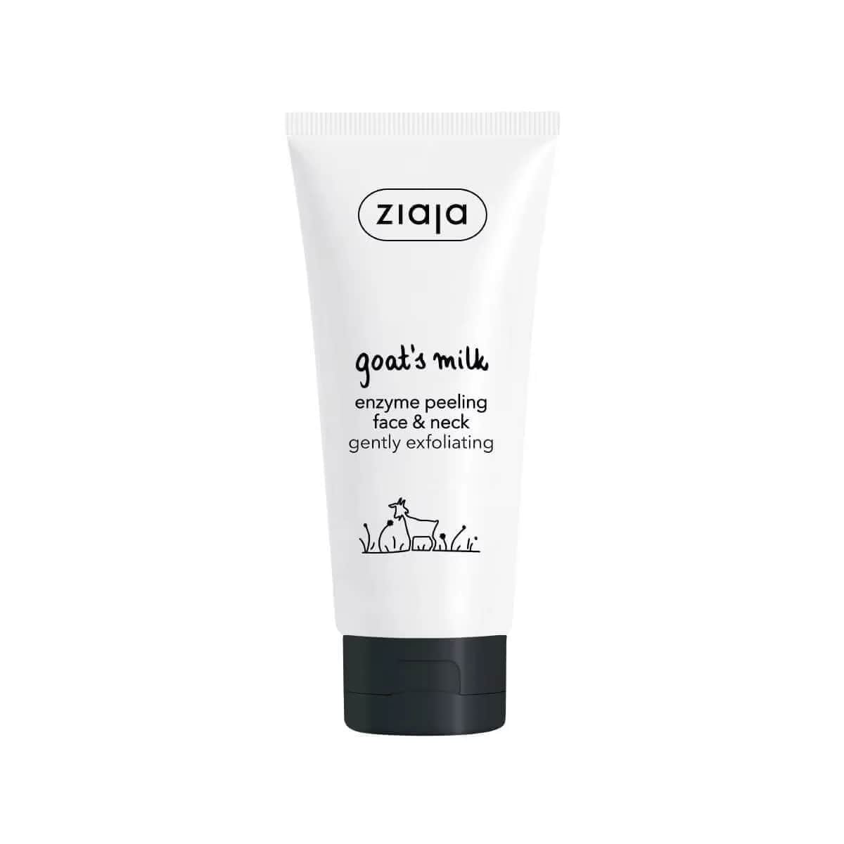 Ziaja تقشير الوجه والرقبة بحليب الماعز زياجا الإنزيمي 75 مل