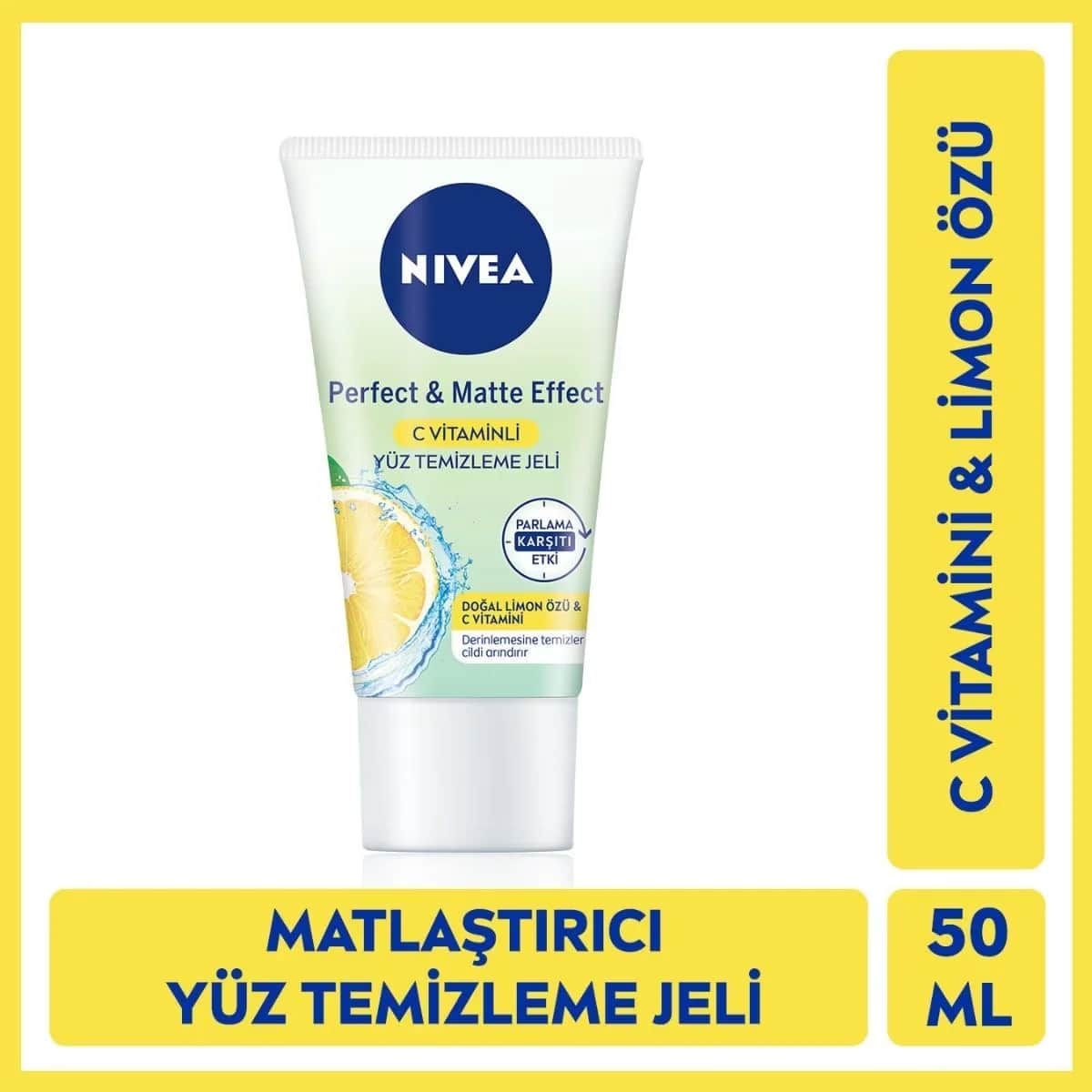 NIVEA جل تنظيف الوجه نيفيا مات سي بفيتامين 50 مل