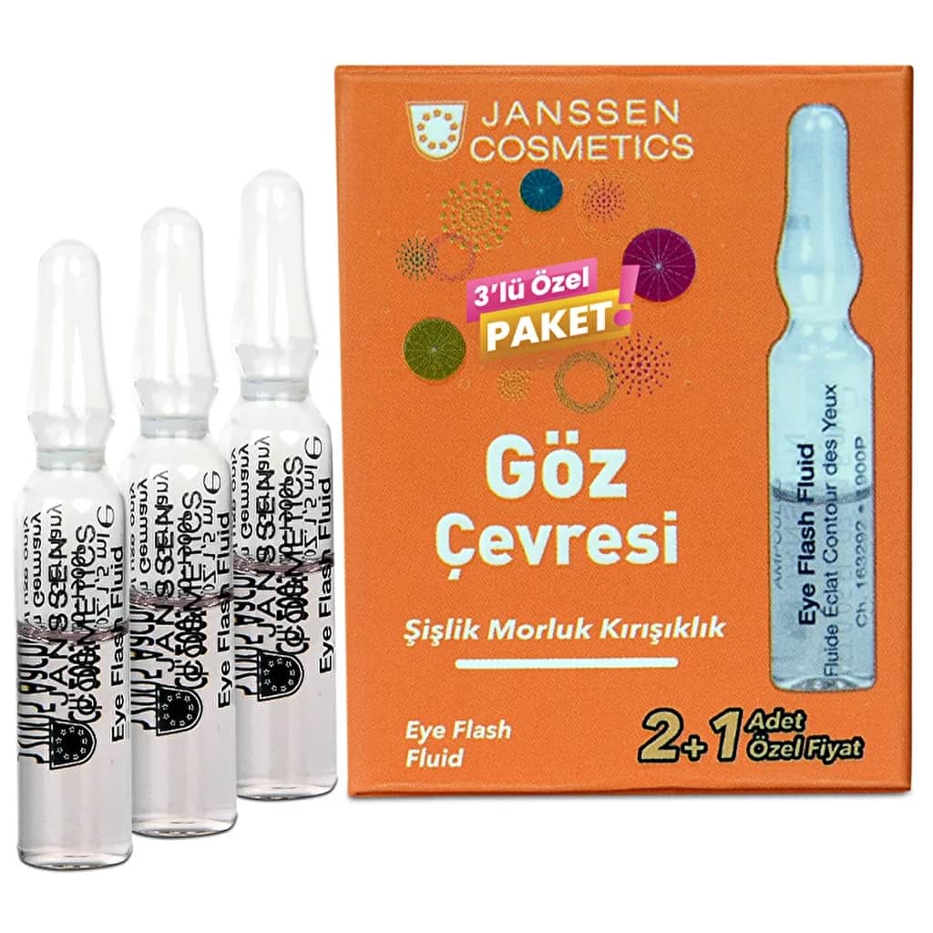 Janssen Cosmetics أمبولات مضادة للتجاعيد لمحيط العين من جانسن كوزماتيكس، عبوة من 3 قطع