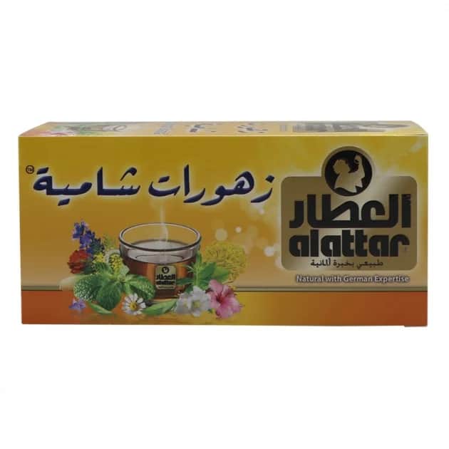 Al-Attar شاي زهورات شامية من العطار 20 كيس