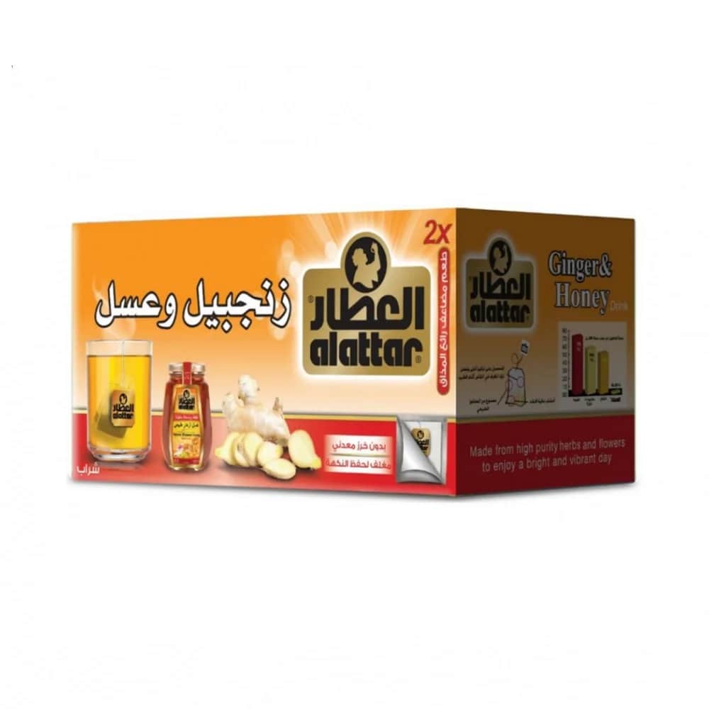 Al-Attar مشروب زنجبيل وعسل من العطار 20 ظرف