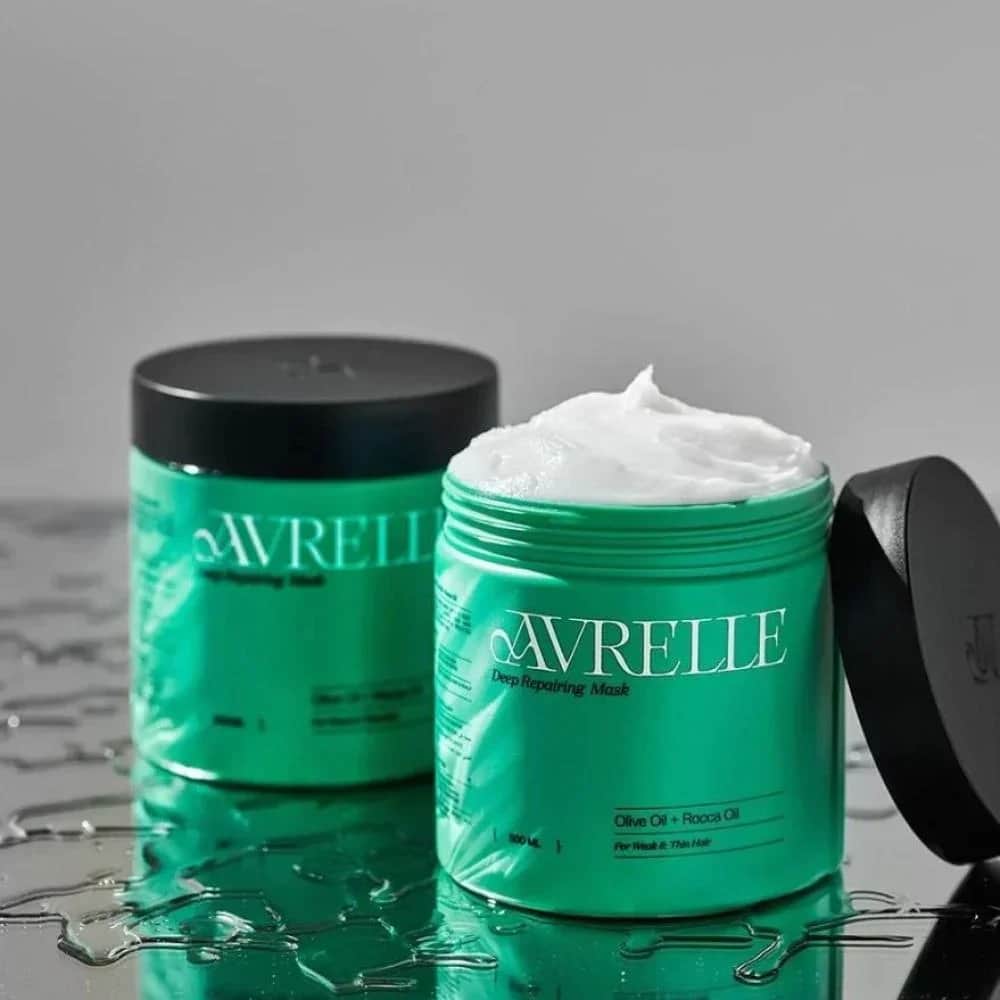 Avrelle ماسك الشعر بزيت الزيتون وزيت الجرجير من افريل 500 مل