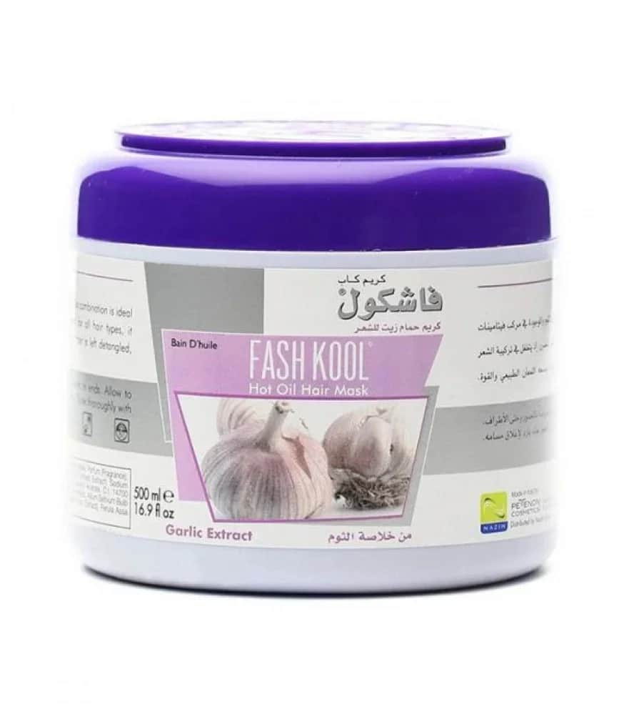 قناع زيت ساخن للشعر مع مستخلص الثوم 500 مل من فاشكول Fashkool
