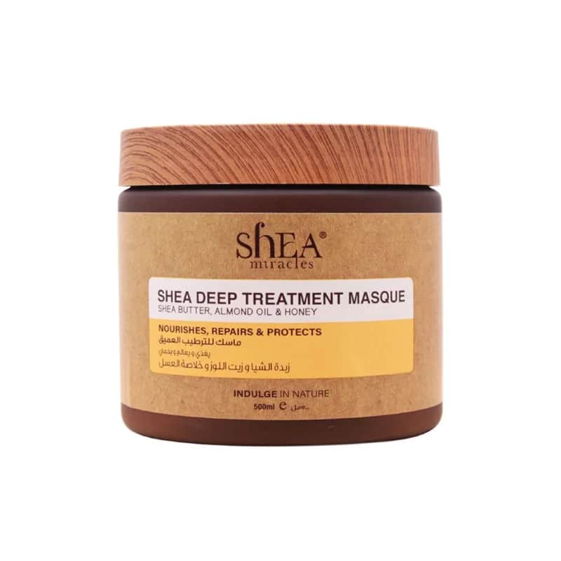 ماسك علاج عميق بالشيا 500 جرام من شيا ميراكليس Shea Miracles